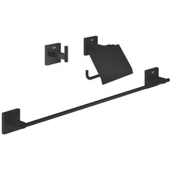 Grohe Start Cube noir mat ensemble d'accessoires 3-en-1 411242430