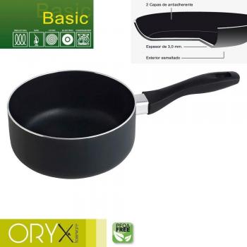 Tegamino in Alluminio Antiaderente Basic 18 cm/3 mm, Nero