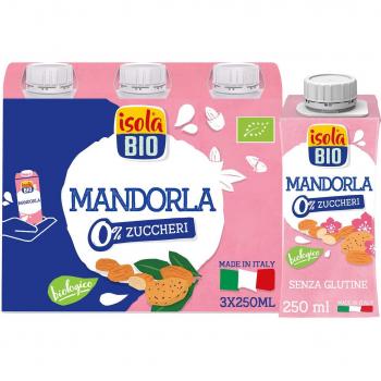 Isola bio bevanda gusto mandorla on the go 3x250ml