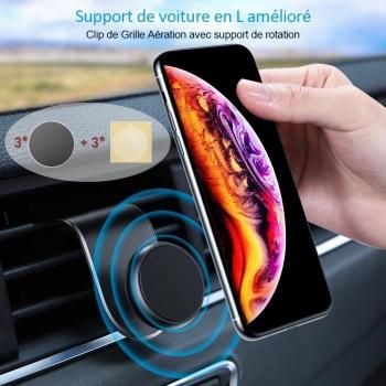 Tenedor Magnético Universal 360° – Accesorio de Ventilación Automotriz