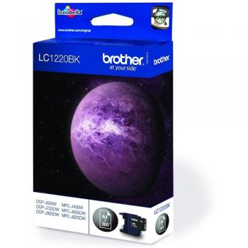 Brother LC‑1220BK Tinta Negra 38 g – Compatibilidad DCP‑J525W, DCP‑J725DW, DCP‑J925DW, MFC‑J430W, MFC‑J625DW y MFC‑J825DW