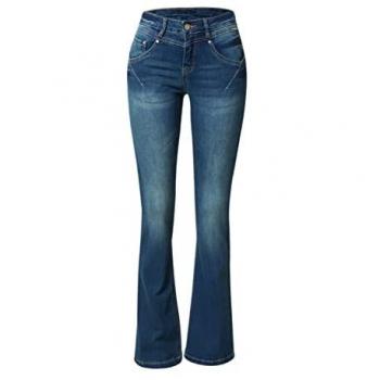 Bootcut Jeans für Damen Amalie in Creme