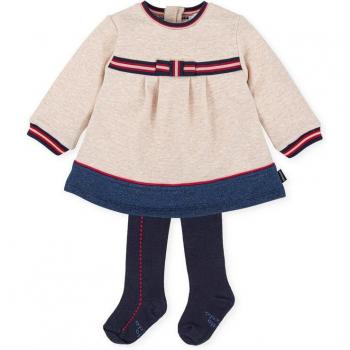 Vestido de bebé niña en arena de punto roma de Tutto Piccolo