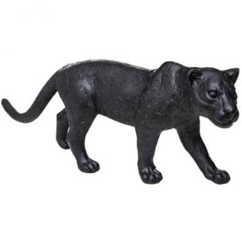 Statuette léopard résine noir H28cm Atmosphera Créateur D'Intérieur