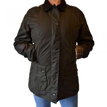 Barbour Beadnell Wachsjacke für Frauen Größe 34