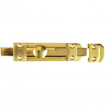 Forge 150mm Heavy Door Bolt with Brass Finish