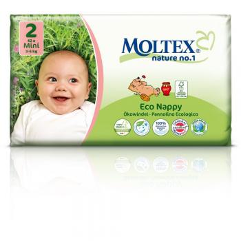 MOLTEX Nature No1 Pannolini ecologici orso baby nappies misura 2