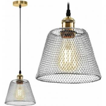 TOOLIGHT 1-Light Chrome Pendant Fixture