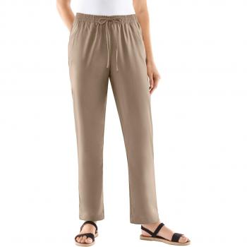 Lange Webhose in taupe