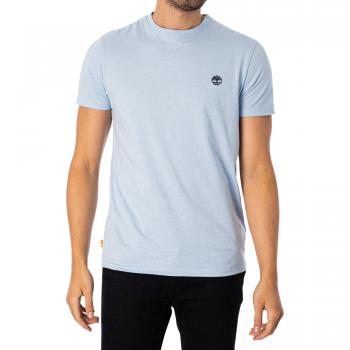 Timberland Men's Blue Cotton Crew Neck T-Shirt