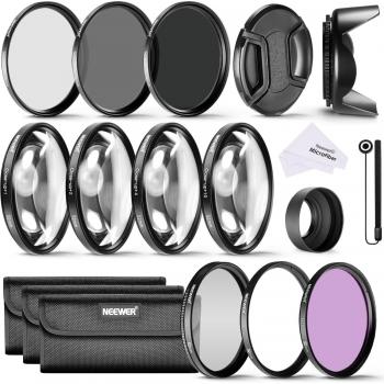 Filtro UV, CPL y FLD Neewer® 52 mm para Nikon D3300 D3200 D3100 D3000