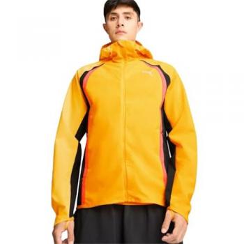 PUMA Giacca da corsa impermeabile, Arancione/Altro XXL