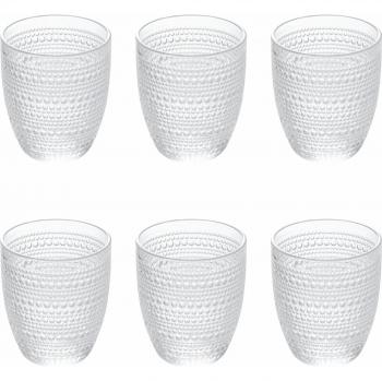 Set 6 bicchieri in vetro trasparente 325 ml Roma