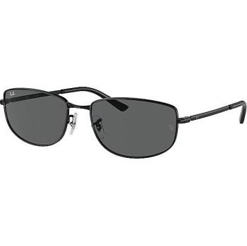 Ray-Ban RB3732 002/B1 Men's Round Sunglasses Black Gray Solid Size 59
