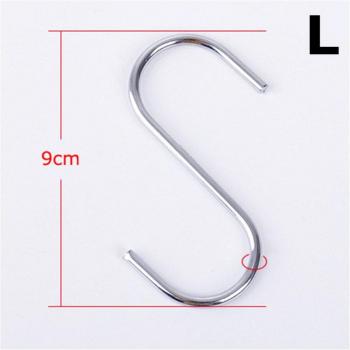 10pcs Stainless Steel S-Hooks for Organizing Kitchen and Bedroom