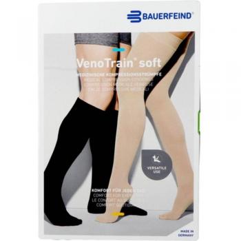 BAUERFEIND® VenoTrain® Soft Ag C2 Plus – Bas compressif long ouvert caramel extra large 1 pc(s)
