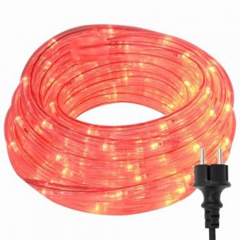 VidaXL Luci a filo 2400 LED rosso, 100 metri, PVC
