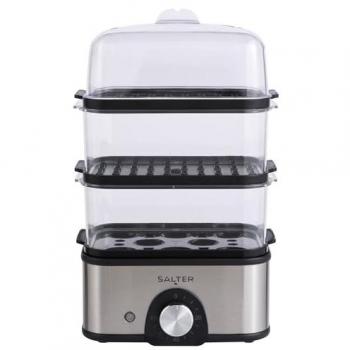 Salter EK5885 3 Tier Compact Food Steamer Multi Cooker 500W
