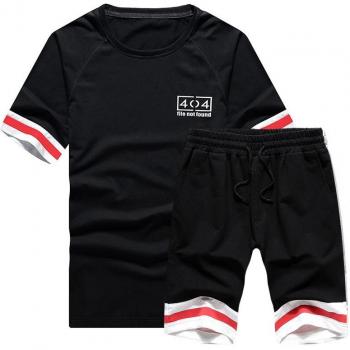 Conjunto de verano masculino: camiseta de manga corta y pantalones cortos deportivos
