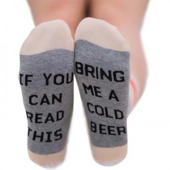If You Can Read This, Bring Me a Glass of Wine Printed Socks