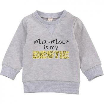 Buzo Informal para Niños 6M-3T, Sudadera con Capucha, Otoño, Manga Larga, Letras