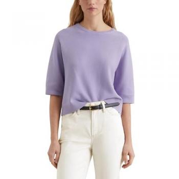 Marc O’Polo DfC Kurzarm-Strickpullover Loose Lila XL – Wiederholung