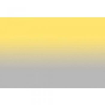 Décor mural panoramique contemporain : jaune pastel et gris perle
