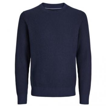 Jack & Jones Herren Strickpullover Blaliam Blau/Marineblau Größe M