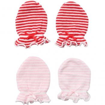 2 Pairs Baby Face Protection Mittens Cotton Anti-Scratch