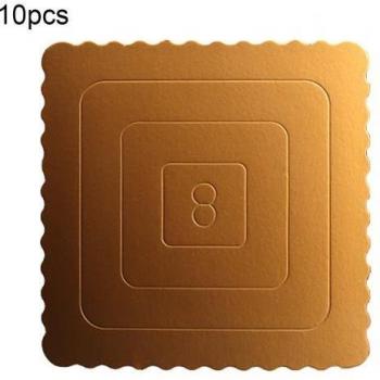 10Pcs Golden Bottom Baking Mats