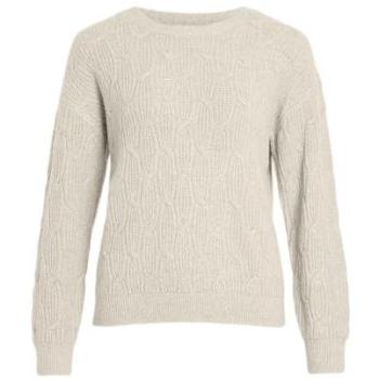 VILA Knotenkragen-Strickpullover – VILASSIA O-Neck L/S Cabel Knit Top