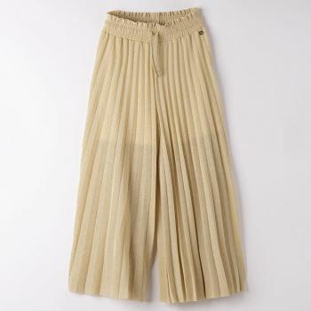 Pantalone lurex ampio ragazza oro