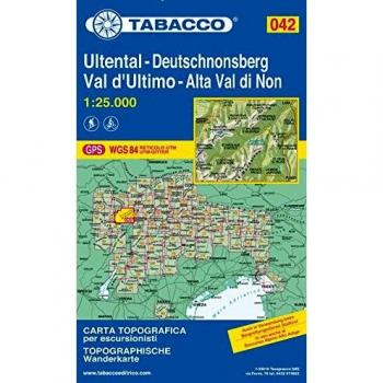 Ultental: Wanderkarte Tabacco 042. 1:25000 (Cartes Topograh)