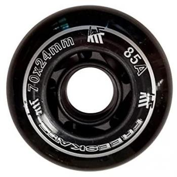 Pack 4 roues de rechange KRF, modèle First Noir 70 mm