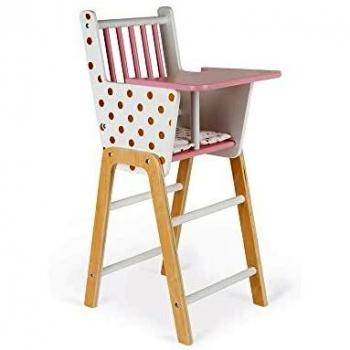 Chaise Haute Poupon en Bois Candy Chic