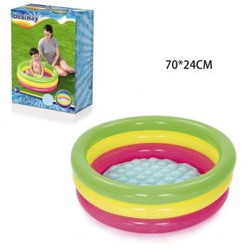 Traesio Piscina Inflable Redonda para Niños