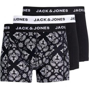 Intimo Uomo Jack & Jones Boxer Nero M (Pacchetto da 3)