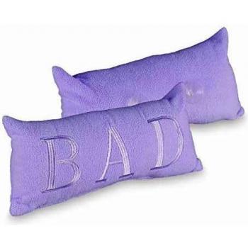 Bolster Bath Pillow with Suction Cups, Neck Support, 18 x 37 x 12 cm, Lilac