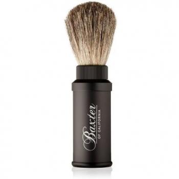 Travel‑Ready Aluminum Shave Brush – Baxter California