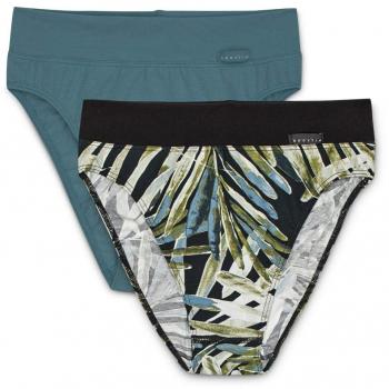 Calida Damen Hipster Elastic Duopack 2er Pack, Schwarz 40 (Herstellergröße: XS)