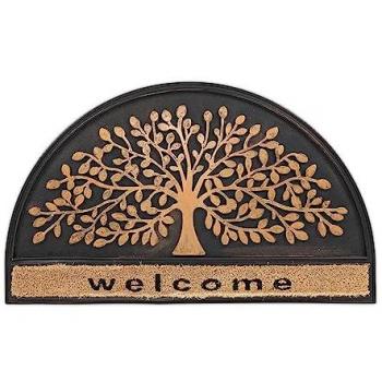 Halfronde Tapis Accueil Welcome 75 x 45 cm Résistant à la Traction