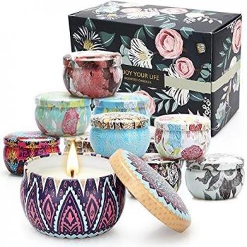 Candele di soia per aromaterapia