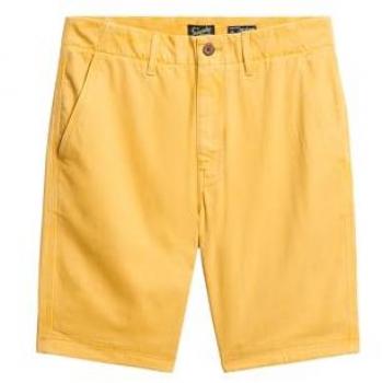 Pantalones Cortos Chino Vintage Oficial Superdry Amarillo 28