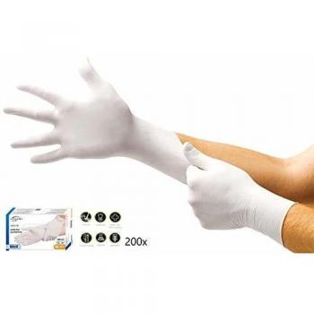 Hygonorm Einweg-Nitrilhandschuh Safe Fit Größe L, 24 cm weiß 200 Stück / Packung