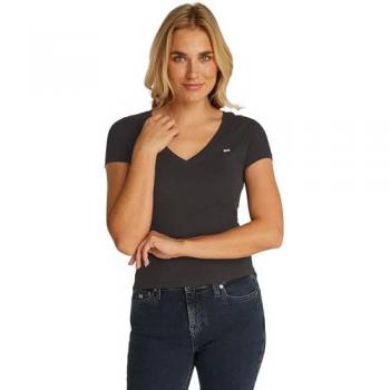 Blusa Casual Negro Tommy Jeans Mujer