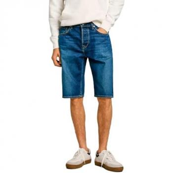 Callen Bleu Denim Short pour Homme Pepe Jeans