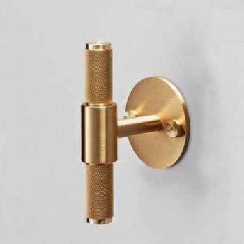 1.2 Antique Brass T-Backplate Cabinet Handles