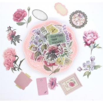 KSCRAFT 64 Stücke Aufkleber mit Wildrose-Motiv für Scrapbooking
