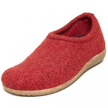 Gottstein Alpine Midcut RU Damen Hausschuhe aus Schurwolle mit rutschfester Kork-Gummi-Sohle