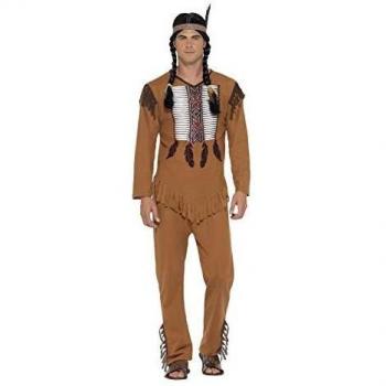 Vestuario de Guerrero Indio Americano Masculino Smiffy's